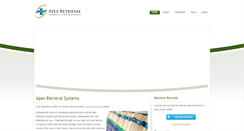 Desktop Screenshot of apexretrieval.com