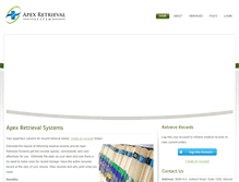 Tablet Screenshot of apexretrieval.com